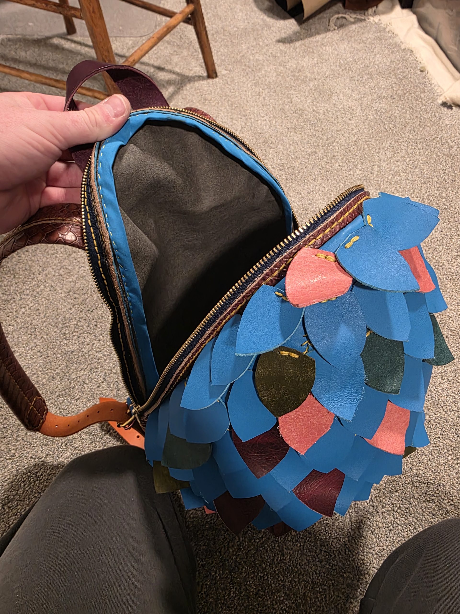 You are currently viewing Handmade Dragon Egg Backpack